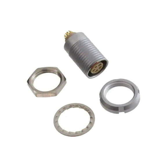 ECG.1B.305.CLL Circular 5 Position Connector Receptacle, Female Sockets Solder Cup