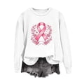 thumbnail image 6 of AnuYalue Breast Cancer Sweatshirt for Women Long Sleeve Pink Ribbon Pullover Causal Cancer Awareness Gift Tops, 6 of 6