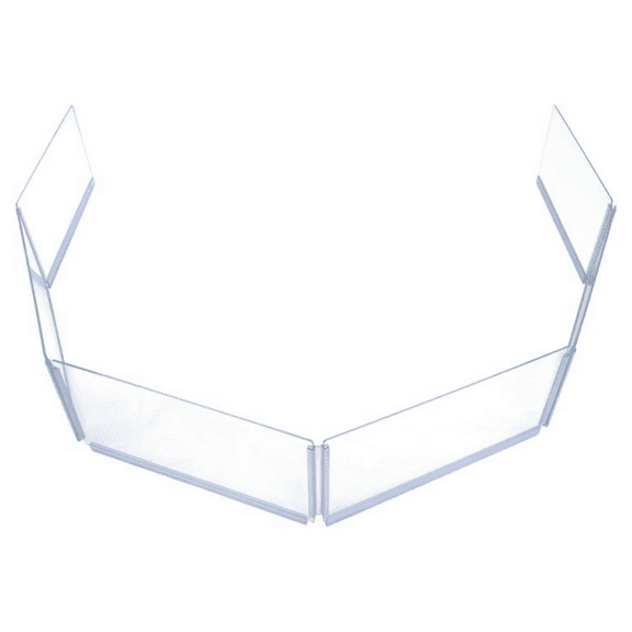 PENNZONI Extension Panels for Drum Shield w/ Living Hinges 1ft Tall Acrylic Extension