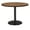 Cherry, variant on Pemberly Row 48" Round Top Breakroom Table Teak Round Black Base Standard Height