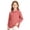 04# Watermelon Red, variant on Girl's Long Sleeve Polo Shirt Stretch Pique Polo Shirts School Uniform Camel,3-4 Years