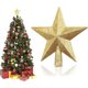 thumbnail image 1 of Árbol de Navidad con forma de estrella CHAO Decoración de plástico con purpurina 20 cm, 1 of 5