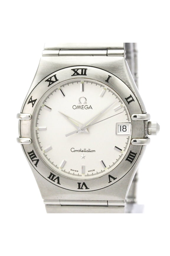 Pre-Owned OMEGA Constellation Stainless Steel Quartz Mens Watch 1512.30 Polished