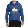 thumbnail image 2 of Wild Bobby,Daddy and Daughter Always Heart to Heart Daddys Girl Father Gift, Father's Day, Unisex Graphic Hoodie Sweatshirt, Vintage Heather Blue, X-Large, 2 of 3