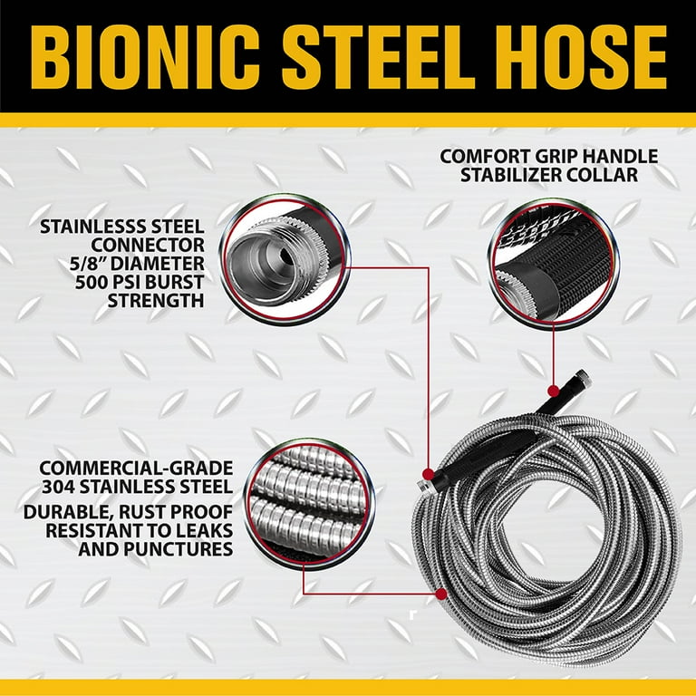 Bionic Steel Stainless Steel Garden Hose 25