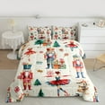 thumbnail image 2 of Feelyou Cartoon Cute Princess Full Size Comforter Sets for Kid, Nutcracker Royal Guarder Bedding Comforter Set, Merry Christmas Theme Reversible Bedding Sets, Super Cozy Room Decor, 3pcs, 2 of 8