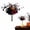 B, variant on Black Halloween Flowers Bouquet – Orange and Black Artificial Floral Arrangement for Gothic Home Decor and Table Centerpieces