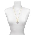 thumbnail image 3 of Delight Jewelry Silver-tone Large Open Butterfly - Gold-tone Clip on Charm with Mini Year 2025, 3 of 4