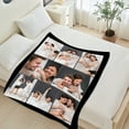 thumbnail image 5 of Personalized Blanket with Photo Text, Custom Soft Flannel Blanket Pets Adult Blanket for Couch Bedroom Living Room Christmas Valentine Birthday Gift, 5 of 6
