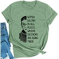 thumbnail image 1 of YourTops T-Shirt Graphique pour Femmes « Appartenir à Tous les Endroits » (US TG, 3-Vert), 1 of 2