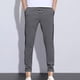 thumbnail image 1 of Pantalones largos para hombre, con cordón, cintura elástica, holgados, deportivos, casuales, de poliéster, 1 of 7