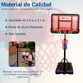 thumbnail image 4 of Canasta de Basketball Bluelander, Altura Ajustable de 1.4 a 2.1 M con Balón No.5 y Bomba de Aire, 4 of 5