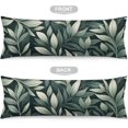 thumbnail image 4 of Botanical Sage Green Leaves Floral Art Pattern Body Pillow Cover/Case 20-Inch X 54-Inch Full Body Pillow Cover Natural Greenery Body Pillow Case with Hidden Zipper Closure For Bed Couch Home Gift, 4 of 6