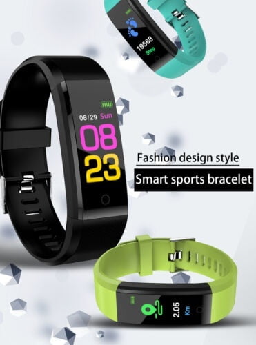 smart watch blood pressure heart rate monitor bracelet wristband for ios android