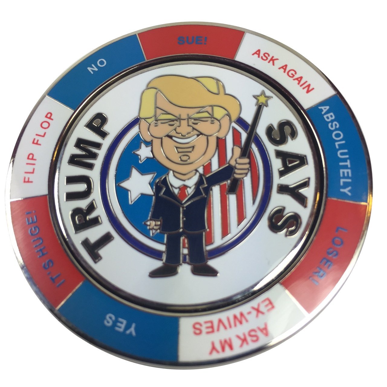 Ask Trump Spinning Decision Maker Coin by pokerweights