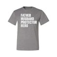 thumbnail image 2 of Wild Bobby,Father Husband Protector Hero Best Dad Husband Gift, Father's Day, Men Graphic Tees, Heather Grey, 4XL, 2 of 3