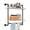 White-24inch, variant on 16inch Brown Industrial Pipe Wall Mounted Shelves with Towel Bar