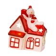 thumbnail image 4 of Casa iluminada con luz LED, pueblo navideño en miniatura, regalo, decoración de cerámica con LED Estilo B, 4 of 9