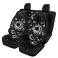thumbnail image 2 of Qpednta Gothic Sun Moon Car Seat Covers Full Set 4 Pcs Front Seats and Rear Bench Cover Protector Removable Automotive Accessories Easy to Install Universal Fit Most Cars, 2 of 7