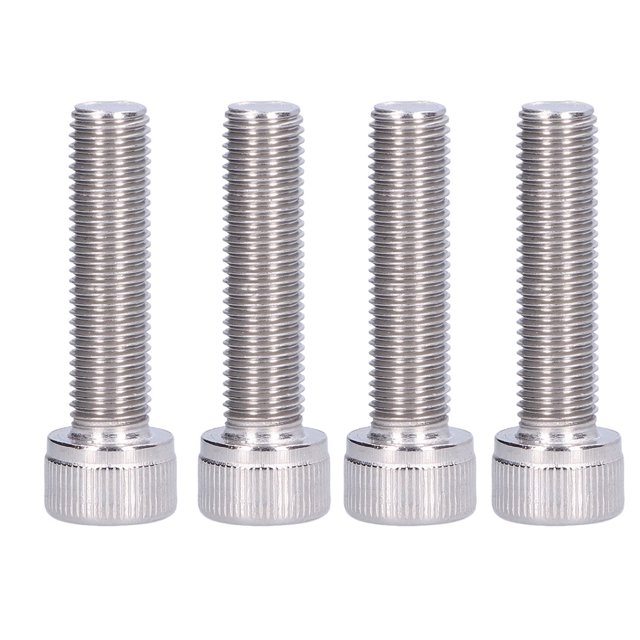 y Acier Inoxydable A2 Boulon Hexagonal Bouchon Vis, M10x40, Pas Fin, 1.25mm, Ensemble de 4