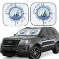 thumbnail image 6 of Kdxio Not All Who Wander Are Lost2 Print 2-Piece Sun Shade Front Windshield - Foldable Car Front Window Sunshades For Most Sedans Suv Truck, 6 of 6