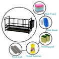thumbnail image 2 of Caddy for Cleaning Brushes & Organizing, Black Kitchen Sink Sponge Holder, 2 of 5