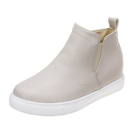 

ZHAGHMINwomen S Slip-On Height Increasing Shoesladies Shoes Large Size Flat Side Zipper Elastic Band Fashion Womens Shoes Casual Shoes Womens Casual Shoes Size 11 House Shoes Size 6 Women Dress Casu
