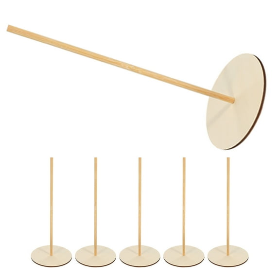 6 sets of Wooden Donut Stand Holder Doughnut Display Rack Reusable Dessert Stand Wooden Doughnut Stand Dessert Stand Donut Stand