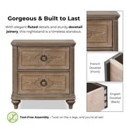 Furniture of America Weile Wood King 3-Piece Bedroom Set in Oak