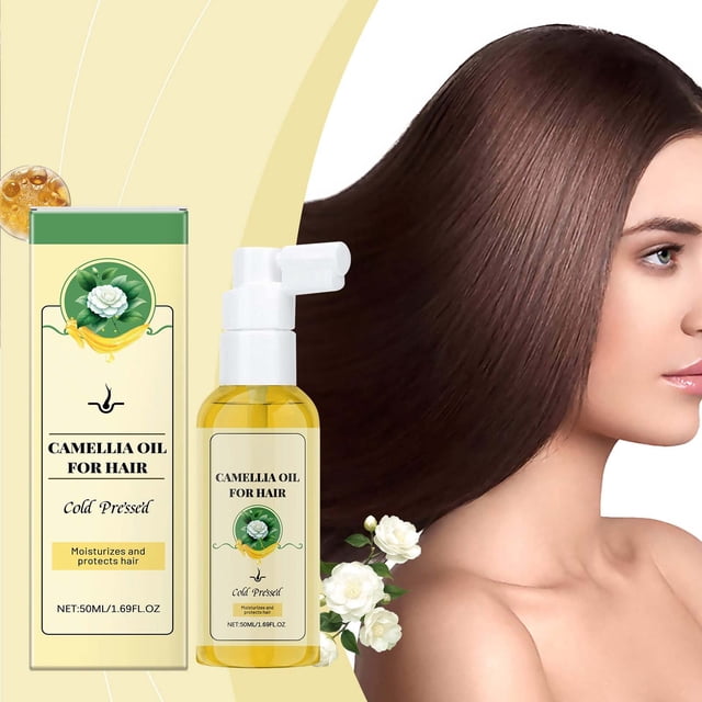 Fiudx Spray de Ácido Acético, Extracto Nutritivo de Camelia, Acético Capilar de Frizz, Hidratación y Fijación, Diario, Práctico de Viajes, Apto Tipo de Cabello, Fórmula Ligera 50 Ml