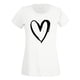 thumbnail image 4 of ICHUANYI Clearance Women Summer Heart Printing Short Sleeve Shirt Round -Neck Casual Tops Blouse(White, S) ICHUANYI WER2023081206315, 4 of 4