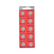 50-Pack LR44 Toshiba Alkaline Button Batteries