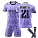 thumbnail image 1 of 18Purple 21Men's And Wobrand Men's Football Jerseys Suit 14# Champions 10# Modric 8# Kroos 21# Rodrygo Kid's Sport Fashion Soccer Uniforms Set esquí esquí Gafas de esquí, 1 of 1