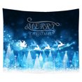 thumbnail image 2 of Innerwin Wall Hanging Xmas Background Cloth Santa Claus Christmas Soft Tapestry Home Decor Washable Blanket Colorful Style 17 59"x79", 2 of 2