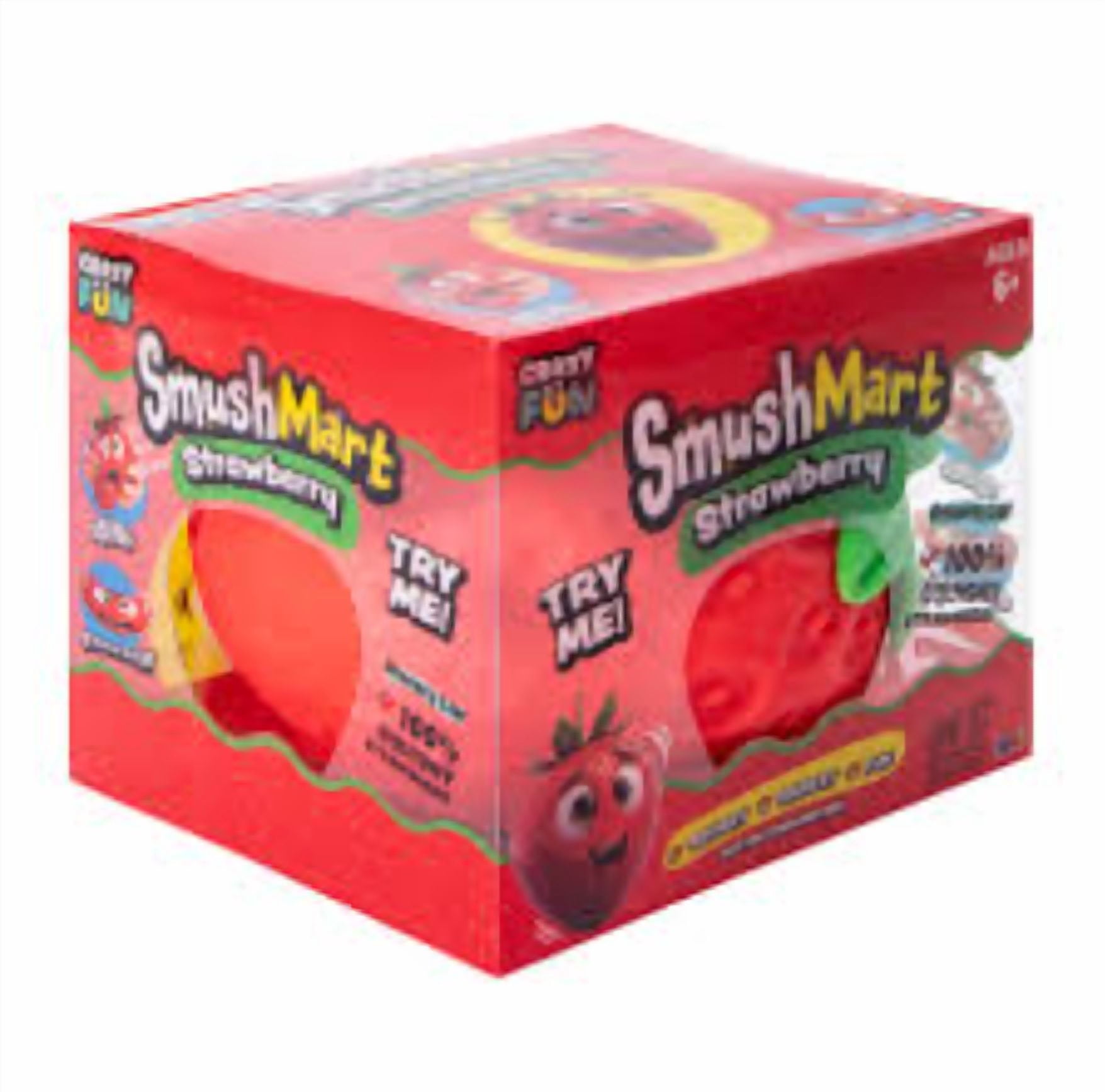 SmushMart Strawberry Squishy Toy,Strawberry Shaped Squishy Toy, Food-Inspired Slow-Rising Stress Relief Squeeze Ball,Fun Novelty Gift for Holiday Festivals