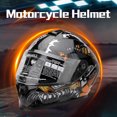thumbnail image 3 of Casco De Motocicleta Unisex, Unisex, Para Adultos, Cool Rider Equipment, Casco De Moto De Cuatro Estaciones, Doble Visera, Casco Integral Abatible, Gafas De Sol Integradas,, 3 of 7