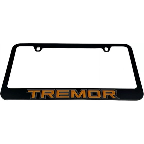 Eurosport Daytona - Compatible with Ford Tremor Badge - Black License Plate Frame