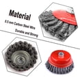 thumbnail image 3 of Zshan 1pcs Steel Wire Wheel Cup Brush Kit, 3 of 5