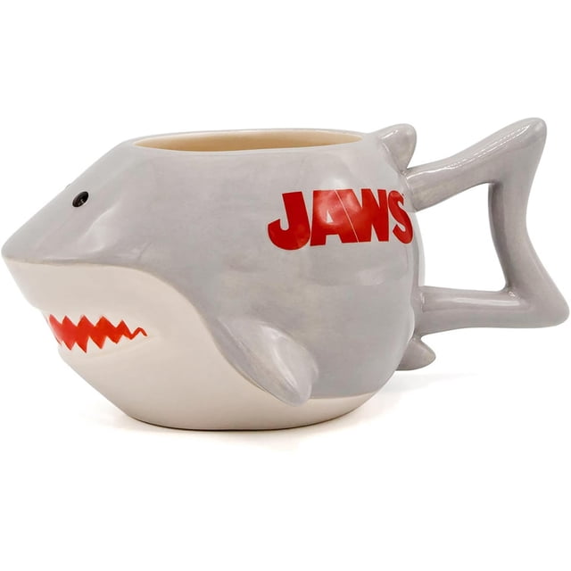 JAWS Requin Tasse en Céramique Sculptée 3D de 20 Onces
