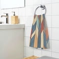 thumbnail image 3 of Yayeee 100% Cotton Hand Towels for Bathroom 16" x 28" Soft Absorbent Kitchen Towel, Beige Geometric, 3 of 7