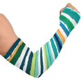 thumbnail image 2 of Vector Striped Summer Pattern Sun Protection Cooling Arm Cover Men's Women's Youth Sun Protection Sleeve, 2 of 7