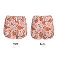 thumbnail image 2 of JUNZAN Painting Peach Print Women's Athletic Gym Running Shorts with Phone Pockets - Workout Shorts-Small, 2 of 5
