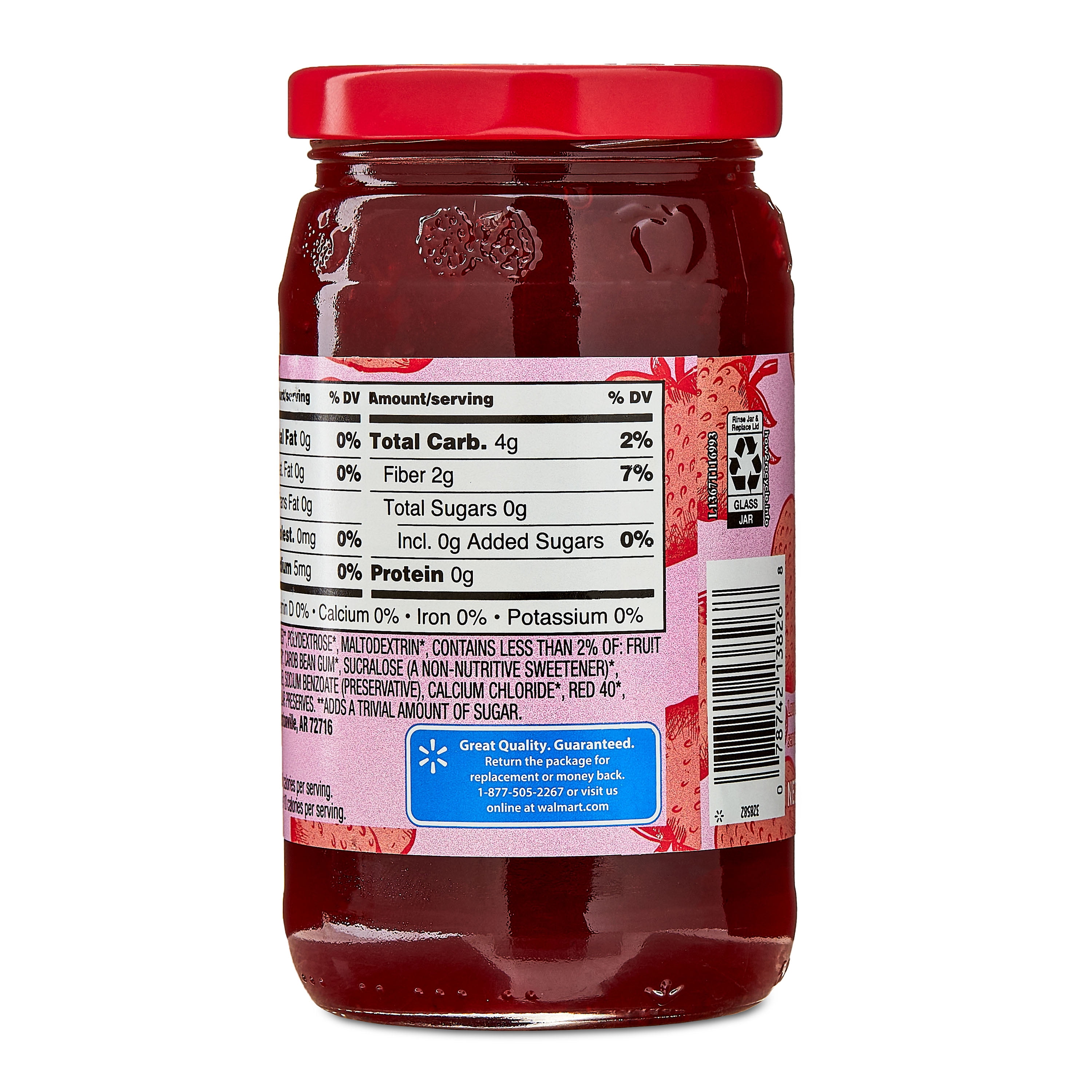Great Value Sugar-Free Strawberry Preserves, 13 oz - Walmart.com Great Value Sugar-Free Strawberry Preserves, 13 oz - Walmart.com