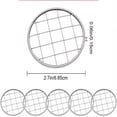 thumbnail image 3 of EZPXFCI 10PCS Metal Flower Mason Jar Lid Insert Wide Mouth Mason Jar Flower Organizer Lids Insert with Square Grids for Flower Arranging for Valentine's Day Home Office, 3 of 6