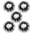 thumbnail image 1 of 5 Pcs Rappel Élastique pour Cheveux Volants Filets pour Robes d'Écoute pour Performance de Danse Ballet (Noir), 1 of 7