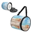 thumbnail image 2 of ZIATUBLE Beach Ocean Hanging Tissue Paper Holder Shells Towel Dispenser Cover with Smooth Zipper Roll Paper Towel Storage Case Easy to Clean Kitchen Paper Towel Holder Organizer, 2 of 7