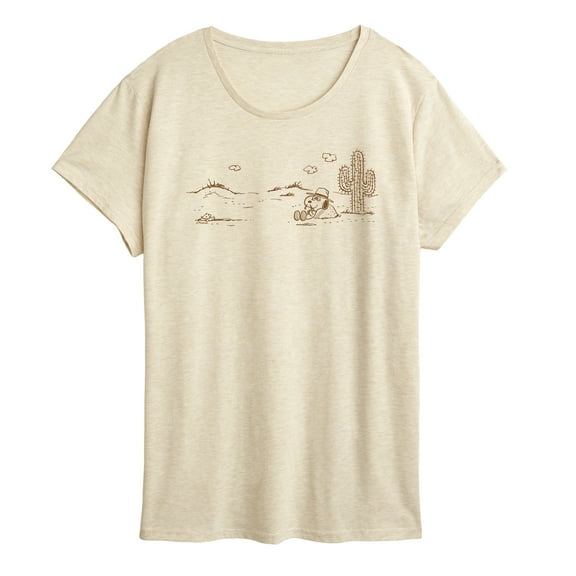 Peanuts - Spike Horizontal Desert - Women's Short Sleeve Graphic T-Shirt
