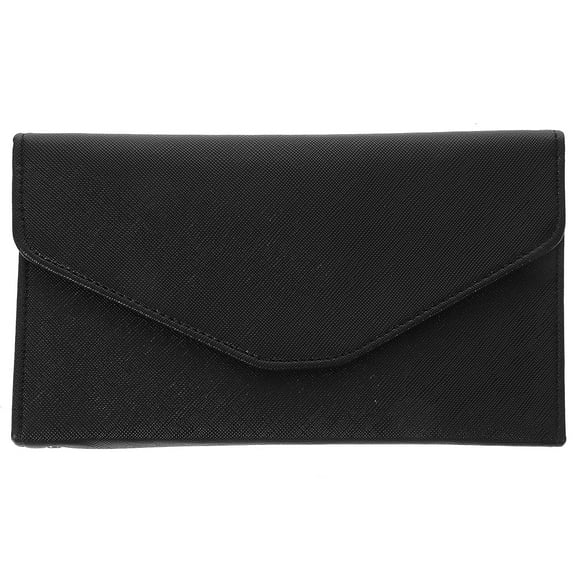 Multi-functional Passport Holder Handy Holder Portable Pouch Air Tickets Passport Travel Organizer Wallet for Women (Black)