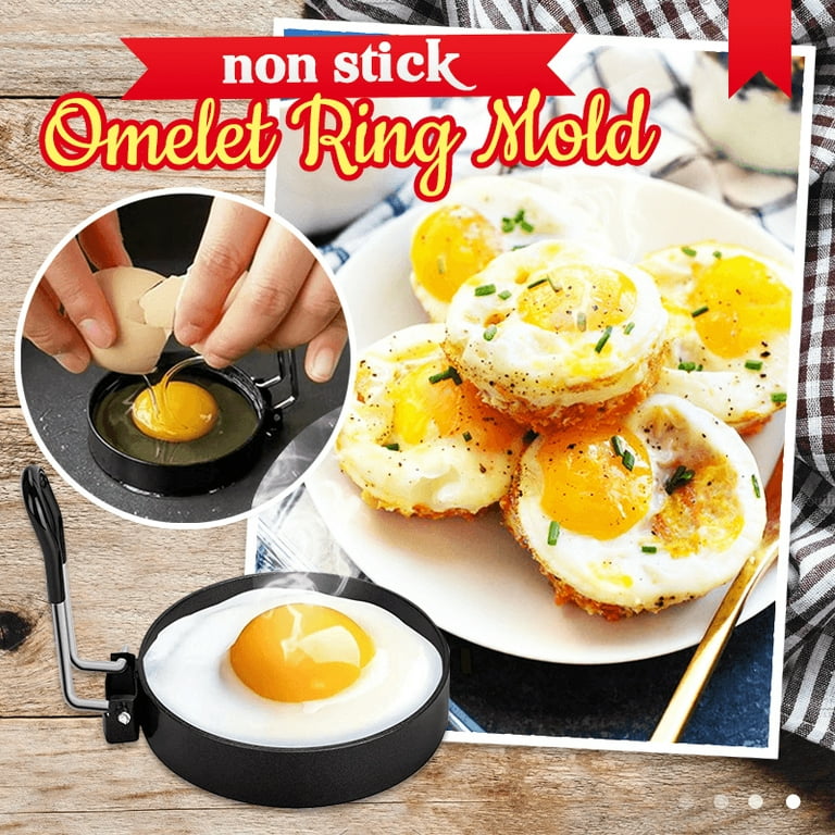 Round Egg Cooker Rings Non Stick Metal Circle Shape Mold Fried