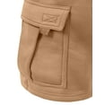 thumbnail image 6 of J. METHOD Men’s Cargo Shorts Active Casual Comfy Workout Gym Elastic Drawstring Fleece Pockets Sweat Pants NEMP07 Camel 6XL, 6 of 6